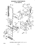 CONTROL Diagram and Parts List for RM988PXKW0  Whirlpool Microwave Oven Combo