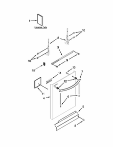 Part Location Diagram of W10620244 Whirlpool Energy guide