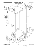CABINET Diagram and Parts List for KSSS42QDX02  KitchenAid Refrigerator