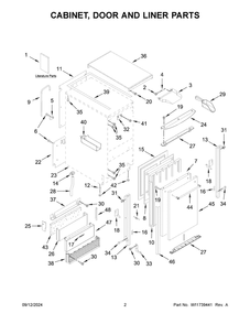 Part Location Diagram of W11686966 Whirlpool OWNERS MANUAL