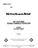 SECTION Diagram and Parts List for KECT365VAL0  KitchenAid Cooktop