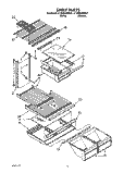 SHELF Diagram and Parts List for ET20NKXWN01  Whirlpool Refrigerator