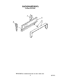 BACKGUARD Diagram and Parts List for FGP315VW4  Roper Range
