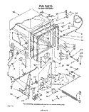 TUB , LITERATURE AND OPTIONAL Diagram and Parts List for DU9700XR3  Whirlpool Dishwasher