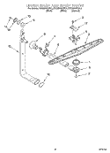 UPPER WASH AND RINSE Diagram and Parts List for KUDM24SEAL4  KitchenAid Dishwasher