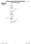 SECTION Diagram and Parts List for GC2000PE1  Whirlpool Food Waste Disposer
