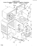 LINER Diagram and Parts List for ET16JMXBW01  Whirlpool Refrigerator