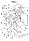 OVEN Diagram and Parts List for FGS385BQ1  Roper Range