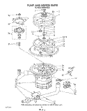PUMP AND MOTOR Diagram and Parts List for KPDC601S3  KitchenAid Dishwasher