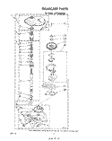GEARCASE Diagram and Parts List for LA7700XPW3  Whirlpool Washer