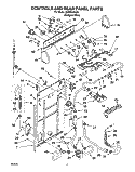 Part Location Diagram of 3948940 Whirlpool PANEL-REAR