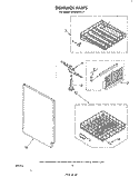 DISHRACK Diagram and Parts List for DU5003XL1  Whirlpool Dishwasher