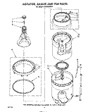 AGITATOR, BASKET AND TUB Diagram and Parts List for LA5600XPW1  Whirlpool Washer