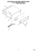 Part Location Diagram of 2257403X Whirlpool GRILL-UPPR