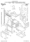 OVEN, LITERATURE Diagram and Parts List for GMC305PDQ1  Whirlpool Microwave Oven Combo