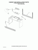 CABINET AND INSTALLATION PARTS Diagram and Parts List for IMH16XWS0  Whirlpool Microwave