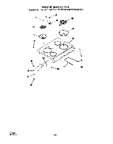 Main Top Diagram and Parts List for 2233*1A  Roper Range