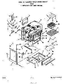 Body Diagram and Parts List for F5057*0  Roper Range