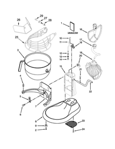 Part Location Diagram of W11029491 Whirlpool GUARD