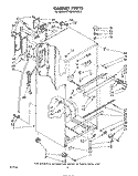 CABINET Diagram and Parts List for ET18EKXPWR3  Whirlpool Refrigerator