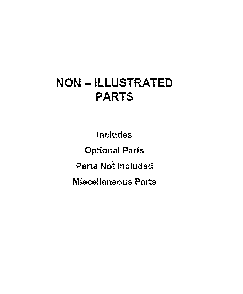 Optional parts (not included) Diagram and Parts List for WTW5005KW0  Whirlpool Washer