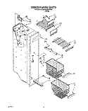 FREEZER LINER Diagram and Parts List for 6ED25DQXAW00  Whirlpool Refrigerator