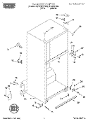 CABINET Diagram and Parts List for RT18DKXFN03  Roper Refrigerator