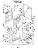 CABINET Diagram and Parts List for LG4936XMW1  Whirlpool Dryer