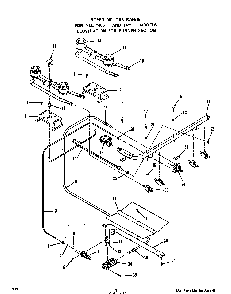 Burner Diagram and Parts List for 1405*1A  Roper Range