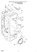 REFRIGERATOR LINER Diagram and Parts List for BRS70XRANA02  Whirlpool Refrigerator
