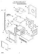 UPPER OVEN Diagram and Parts List for RBD305PDB6  Whirlpool Wall Oven