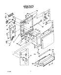 DOOR Diagram and Parts List for WU5650V2  Roper Dishwasher
