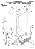 CABINET PARTS Diagram and Parts List for GS6SHEXNL01  Whirlpool Refrigerator