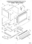 MICROWAVE COMPARTMENT Diagram and Parts List for KEMS306XWH6  KitchenAid Wall Oven