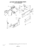 AIR FLOW AND CONTROL Diagram and Parts List for ED26SSXMWR1  Whirlpool Refrigerator