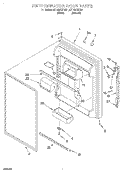 REFRIGERATOR DOOR Diagram and Parts List for ET19DKXFN01  Whirlpool Refrigerator