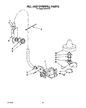 FILL AND OVERFILL Diagram and Parts List for KUDI22HT0  KitchenAid Dishwasher
