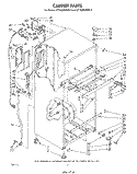 CABINET Diagram and Parts List for ET16JMXRWR0  Whirlpool Refrigerator