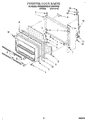 FREEZER DOOR Diagram and Parts List for ET18GKXBN00  Whirlpool Refrigerator