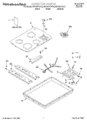 SECTION Diagram and Parts List for KECC501GAL2  KitchenAid Cooktop