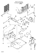 UNIT Diagram and Parts List for 2VET22NKJW01  Whirlpool Refrigerator