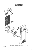 AIR FLOW Diagram and Parts List for TS22AWXXN00  Whirlpool Refrigerator
