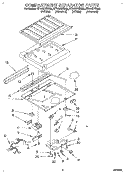 COMPARTMENT SEPARATOR Diagram and Parts List for RT14VKXBW00  Roper Refrigerator