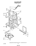 FRAME Diagram and Parts List for TF8500XRP1  Whirlpool Trash Compactor