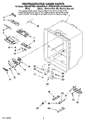 REFRIGERATOR LINER PARTS Diagram and Parts List for KBLS22ETSS01  KitchenAid Refrigerator