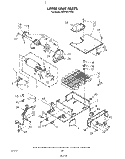 UPPER UNIT Diagram and Parts List for KSRF42DTX00  KitchenAid Refrigerator