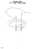 HEATER PARTS Diagram and Parts List for KUDC02IRBS3  KitchenAid Dishwasher
