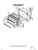 FREEZER DOOR Diagram and Parts List for RT18AKXXW00  Roper Refrigerator