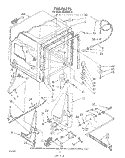TUB , LITERATURE AND OPTIONAL Diagram and Parts List for WU3000V0  Roper Dishwasher