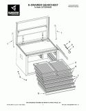 8-DRAWER GEARCHEST Diagram and Parts List for GATC26P8WG00  Whirlpool Cabinet